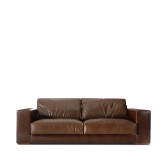 Leather sofa Monza