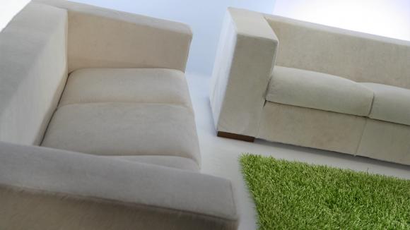 Cuscini di seduta in poliuretano con fibra siliconata