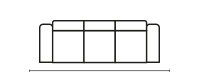 Misure 3 posti Divano angolare Lugano